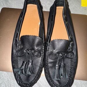 Coach Black Leather Loafers with Tassels 6